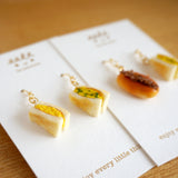 【香港茶餐廳系列】蛋治．手工耳環(⚠️預訂) Egg sandwich (⚠️Pre-order)