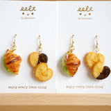【Pastry & Cafe系列】牛角包與酥皮甜點．耳環(現貨) Croissant and Pastry earrings