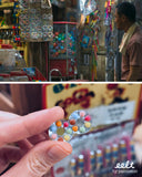 【香港地．童年系列】士多裡的眼鏡朱古力豆與冰菠蘿．耳環 Eyeglass Chocolate &Iced pineapple slice earrings