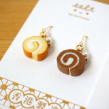 【香港系列.懷舊西餅】瑞士卷．耳環 Roll Cake earrings