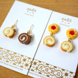 【香港系列.懷舊西餅】瑞士卷．耳環 Roll Cake earrings