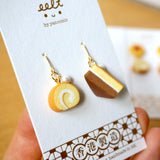 【香港系列.懷舊西餅】瑞士卷．耳環 Roll Cake earrings