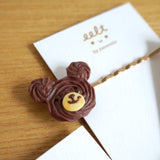 【可愛動物系列】小熊曲奇．耳環/髮夾 Doggie Cookie earrings/Hair Slides