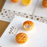 【香港茶餐廳系列】咬一口白汁雞批．耳環 Hong Kong-style Chicken Pie earrings