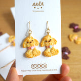 【可愛動物系列】小狗曲奇．耳環/髮夾 Doggie Cookie earrings/Hair Slides