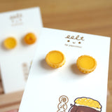 【香港茶餐廳系列】蛋撻．耳環(現貨) Egg tart earrings