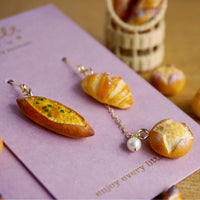 【烘焙店系列】浪漫法包．手工耳環 (⚠️預訂) Mixed french bread (⚠️Pre-order)