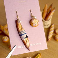【烘焙店系列】浪漫法包．手工耳環 (⚠️預訂) Mixed french bread (⚠️Pre-order)