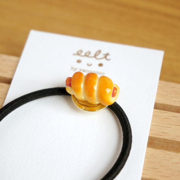 【香港茶餐廳系列】 菠蘿油/西多士/腸仔包.髮圈(現貨) Pinapple Bun/french toast/pinapple bun Hair Tie