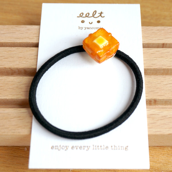【香港茶餐廳系列】 菠蘿油/西多士/腸仔包.髮圈(現貨) Pinapple Bun/french toast/pinapple bun Hair Tie