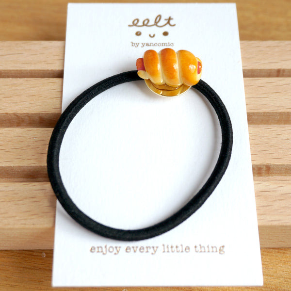 【香港茶餐廳系列】 菠蘿油/西多士/腸仔包.髮圈(現貨) Pinapple Bun/french toast/pinapple bun Hair Tie