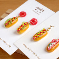 【美式系列】美式拼港式熱狗．耳環(現貨) HK and US style hot dog earring