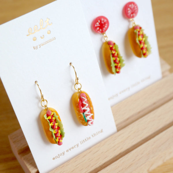 【美式系列】美式拼港式熱狗．耳環(現貨) HK and US style hot dog earring