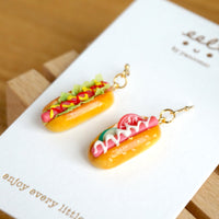 【美式系列】美式拼港式熱狗．耳環(現貨) HK and US style hot dog earring
