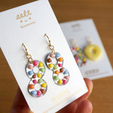 【香港地．童年系列】士多裡的眼鏡朱古力豆與冰菠蘿．耳環 Eyeglass Chocolate &Iced pineapple slice earrings
