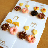 【美式系列】冬甩(甜甜圈).手工耳環 Donut earrings
