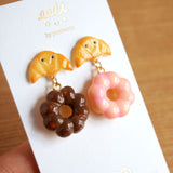 【美式系列】冬甩(甜甜圈).手工耳環 Donut earrings