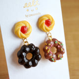 【美式系列】冬甩(甜甜圈).手工耳環 Donut earrings