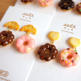 【美式系列】冬甩(甜甜圈).手工耳環 Donut earrings