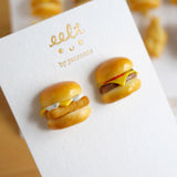 【美式系列】魚柳包+芝士漢堡．耳環 Filet-O-Fish & cheese burger earrings