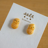 【香港系列】快樂的花生米．手工耳環 Happy peanut earrings