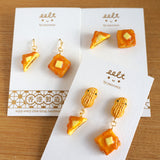 【香港茶餐廳系列】花生醬西多士．耳環 Peanut butter french toast earrings