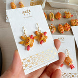 【香港茶餐廳系列】 腸仔派對．耳環 Sausage party earrings