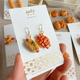 【香港茶餐廳系列】 腸仔派對．耳環 Sausage party earrings