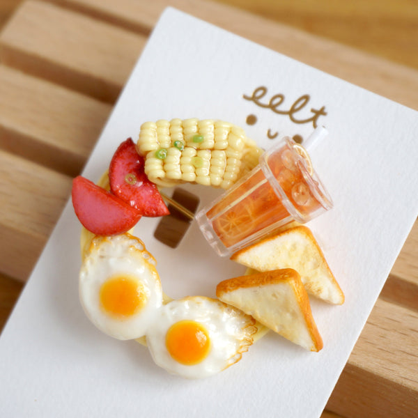 【香港茶餐廳系列】常餐.扣針/心口針 Cha chaan teng set meals brooch