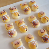 【冬日限定】小雪人麵包 snow man bun. earring