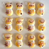 【冬日限定】小雪人麵包 snow man bun. earring