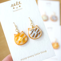 【貓咪吐司系列】手工耳環(現貨) Cat toast earrings