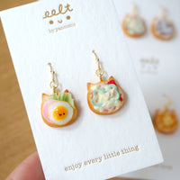 【貓咪吐司系列】手工耳環(現貨) Cat toast earrings