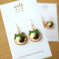 【貓咪吐司系列】手工耳環(現貨) Cat toast earrings