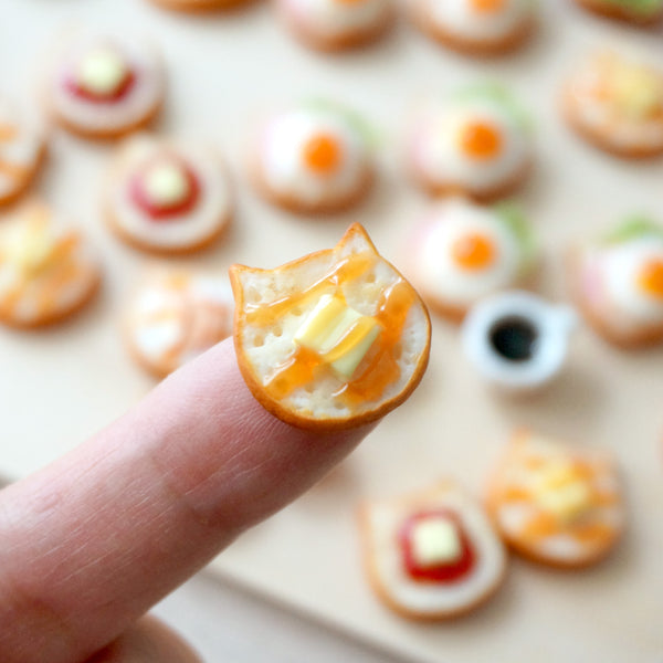 【貓咪吐司系列】手工耳環(現貨) Cat toast earrings