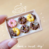 【Donut系列】迷你甜甜圈．手工耳環(現貨) Donut earring