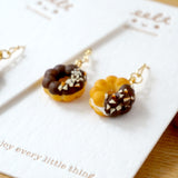 【Donut系列】迷你甜甜圈．手工耳環(現貨) Donut earring