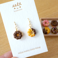 【Donut系列】迷你甜甜圈．手工耳環(現貨) Donut earring