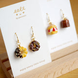 【Donut系列】迷你甜甜圈．手工耳環(現貨) Donut earring