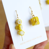 【香港系列. 街頭小食】魚肉燒賣.手工耳環(現貨) HK Style Fish Shumai earrings